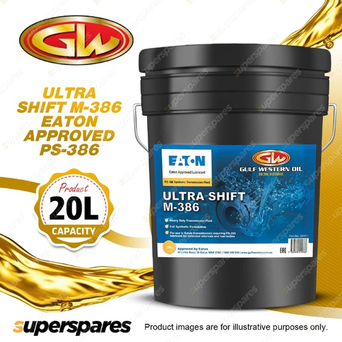 Gulf Western Ultra Shift M-386 Eaton Approved PS-386 Transmission Fluid 20L
