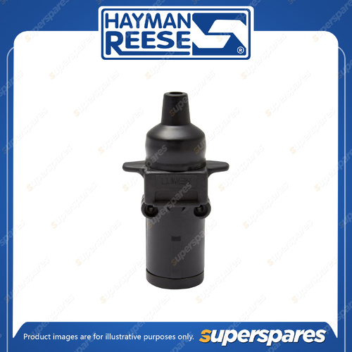 Hayman Reese Trailer Plug - 7 Pin Plastic - Small Round - Electrical & Wiring