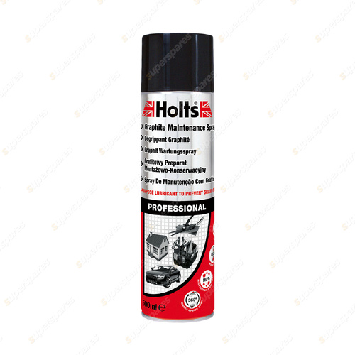Holts 500ML Professional Graphite Maintenance Spray - Multi Purpose Lubricant