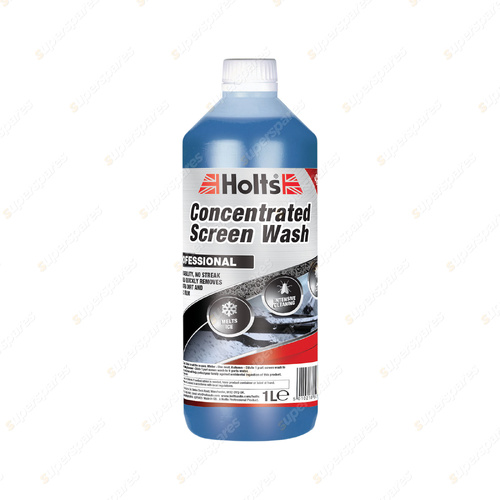 Holts 1L All Seasons Concentrated Screen Wash - Melts Ice Anti-glare
