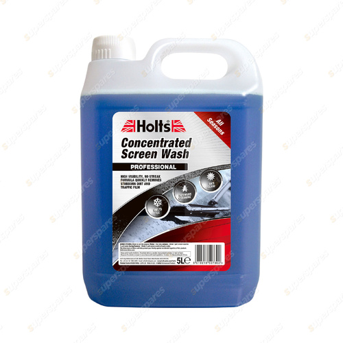 Holts 5L All Seasons Concentrated Screen Wash - Melts Ice Anti-glare