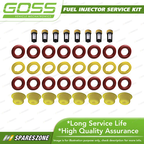 Goss Fuel Injector Service Kit for Ford Falcon EB ED EF EL XH LTD DC DF 5.0L