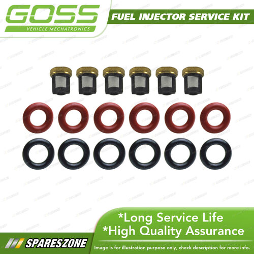 Goss Fuel Injector Service Kit for Mitsubishi Outlander ZG ZH 3.0L 6B31