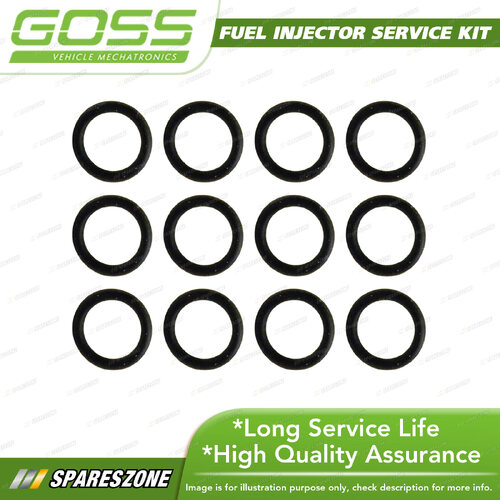 Goss Fuel Injector Service / Repair Kit - Injector Seal Pack 12 ID 6.9mm