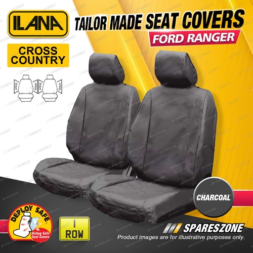 Front Ilana CHA Cross Country Seat Covers for Ford Ranger Next-Gen Double Cab