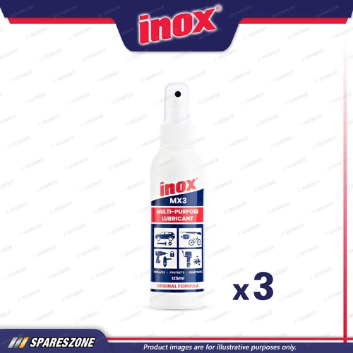 3 x Inox MX3 Lubricant 125ML Pump Bottle - Anti-Corrosion & Anti-Moisture