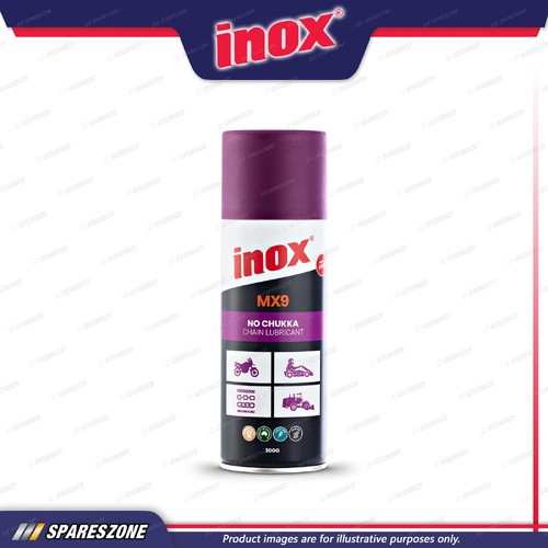 Inox MX9 No Chukka Chain Lube 300GM Aerosol Can - Enhanced Lubrication