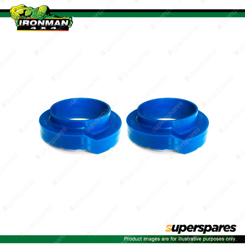 2 Pcs Front Ironman 4x4 30mm Polyurethane Coil Spacers PATF30 4WD Offroad