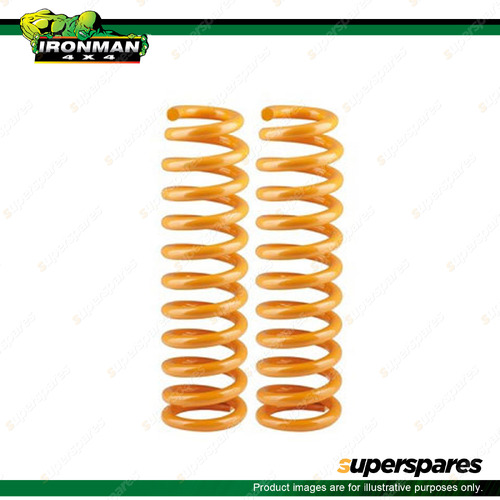 2 Front Ironman 4x4 30-40mm Lift 50-110kg Load Coil Springs MITS040C 4WD Offroad