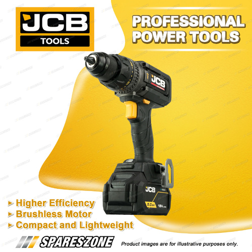 JCB Tools Professional 18V Combi Drill 160Nm - Anti-Kickback & Variable Speed