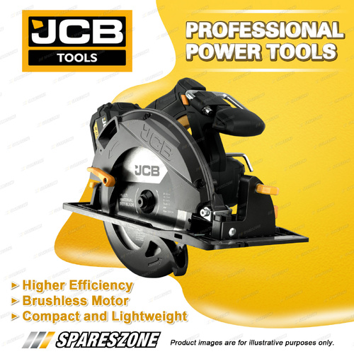 JCB Tools Professional 18V Circular Saw 185mm - Brushless Motor Technology