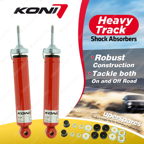 2 x Front KONI Heavy Track Shock Absorbers 30-1663 - Rebound Damping Adjustable