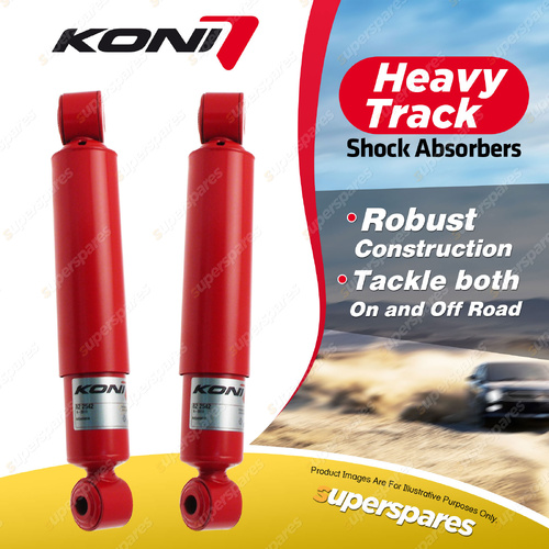 2 x Rear KONI Heavy Track Shock Absorbers 82-2542 - Rebound Damping Adjustable