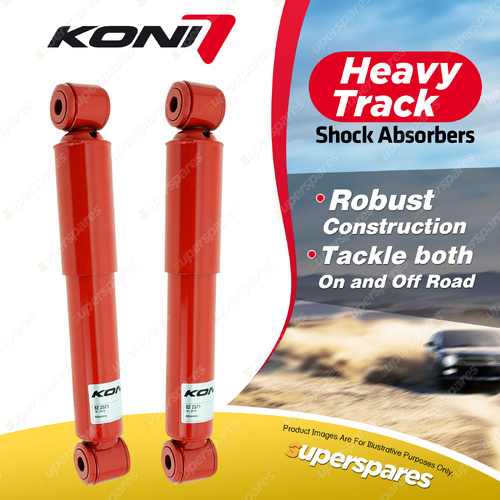 2 x Rear KONI Heavy Track Shock Absorbers 82-2571 - Rebound Damping Adjustable