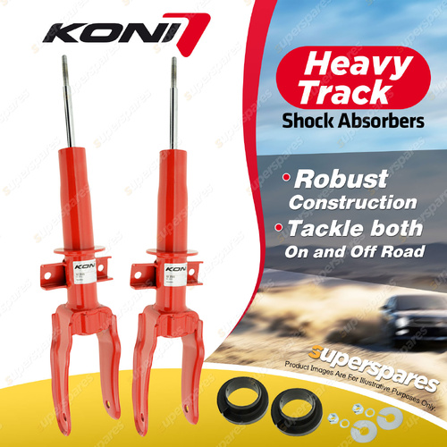 2 x Front KONI Heavy Track Shock Absorbers 82-2595 - Rebound Damping Adjustable