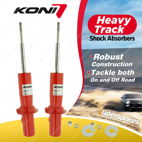 2x Front KONI Heavy Track Shock Absorbers 8240-1281 - Rebound Damping Adjustable