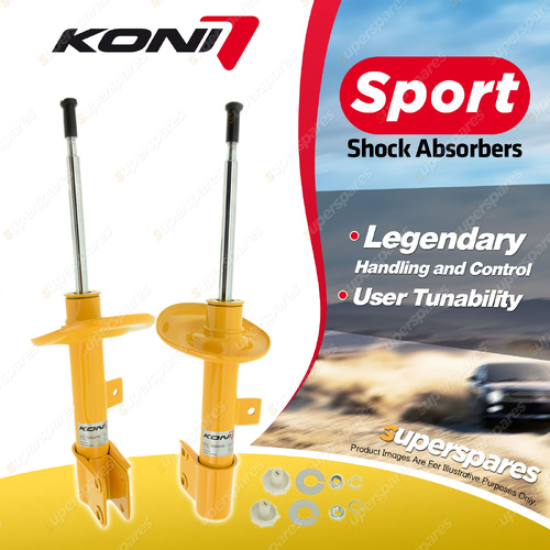 2 x Front KONI Sport Adjustable Shock Absorbers 8741-1556LSport 8741-1556RSport