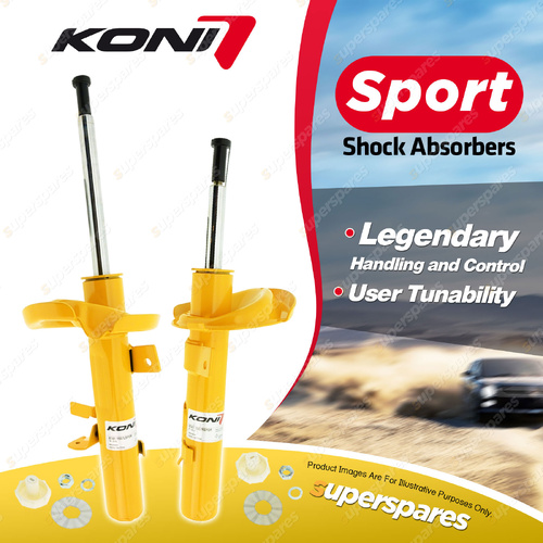 2 x Front KONI Sport Adjustable Shock Absorbers 8741-1557LSport 8741-1557RSport