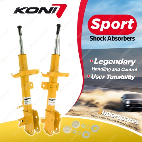 2 x Front KONI Sport Adjustable Shock Absorbers 8741-1581LSport 8741-1581RSport