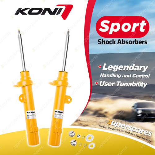 2 x Front KONI Sport Adjustable Shock Absorbers 8741-1592LSport 8741-1592RSport