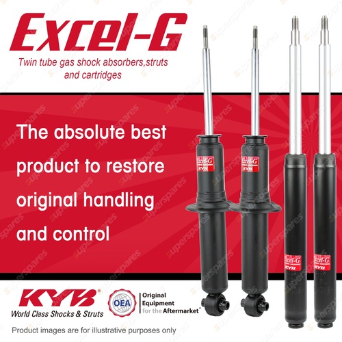 Front + Rear KYB EXCEL-G Shock Absorbers for AUDI 100 C4 Quattro AAH 2.8 V6 4WD