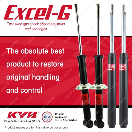 Front + Rear KYB EXCEL-G Shock Absorbers for AUDI Cabriolet B4 ABC 2.6 V6 FWD
