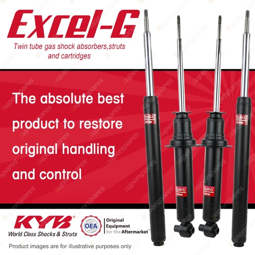 Front + Rear KYB EXCEL-G Shock Absorbers for BMW E32 730i 735i 735iL RWD Sedan