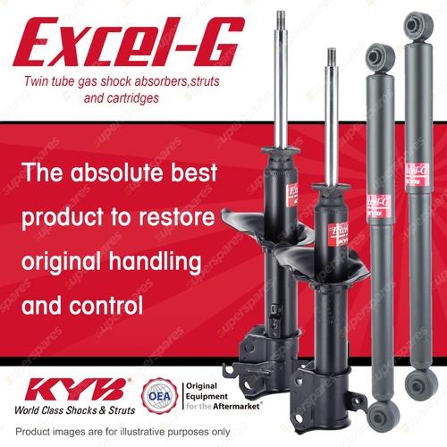 Front + Rear KYB EXCEL-G Shock Absorbers for DAIHATSU Sirion M100 EJ-DE 1.0 FWD