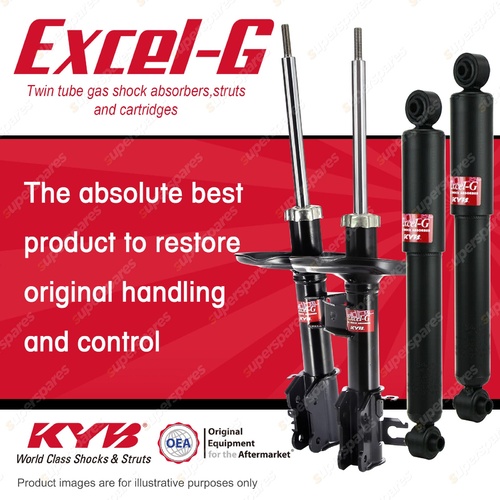 Front + Rear KYB EXCEL-G Shock Absorbers for FIAT 500 DT4 M4 I4 I2 FWD All