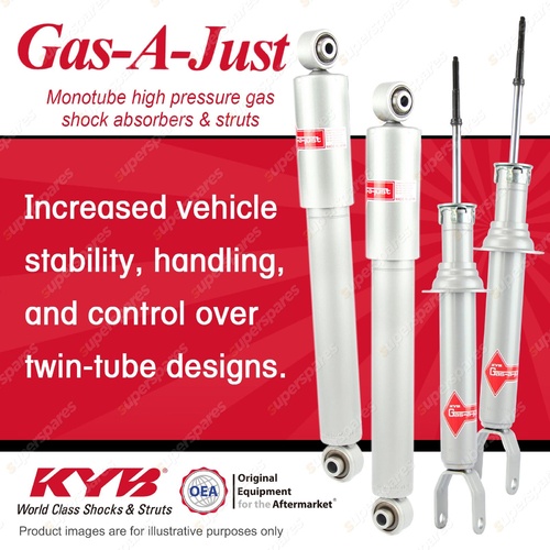 Front + Rear KYB GAS-A-JUST Monotube Shock Absorbers for FORD Falcon FG Sedan