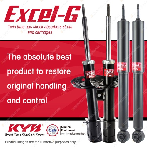 Front + Rear KYB EXCEL-G Shock Absorbers for HOLDEN Barina XC Z14XE 1.4 I4 FWD