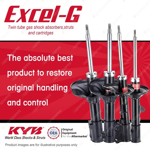 Front + Rear KYB EXCEL-G Shock Absorbers for HYUNDAI Lavita XD G4GB 1.8 I4 FWD