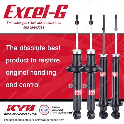 Front + Rear KYB EXCEL-G Shock Absorbers for LEXUS IS200 GXE10 SXE10 RWD Sedan