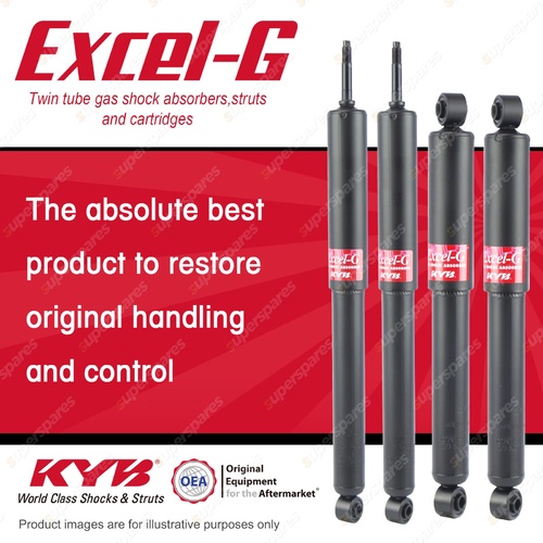 Front + Rear KYB EXCEL-G Shock Absorbers for LEYLAND Mini Clubman Countryman