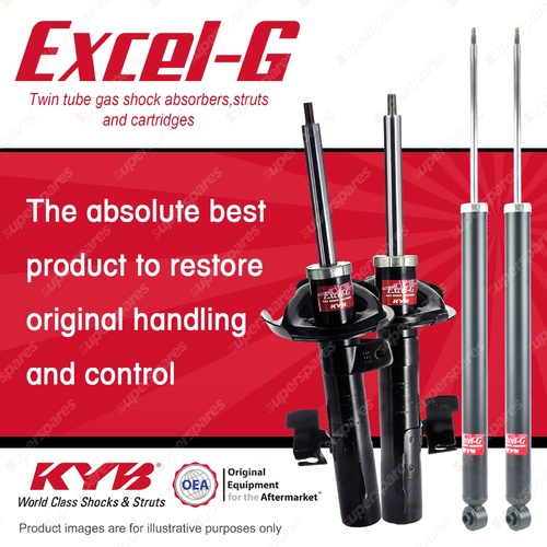 Front + Rear KYB EXCEL-G Shock Absorbers for MAZDA Mazda 3 BL LFDE 2.0 I4 FWD