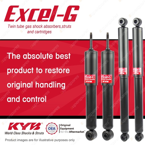 Front + Rear KYB EXCEL-G Shock Absorbers for NISSAN Navara D21 I4 D4 4WD All