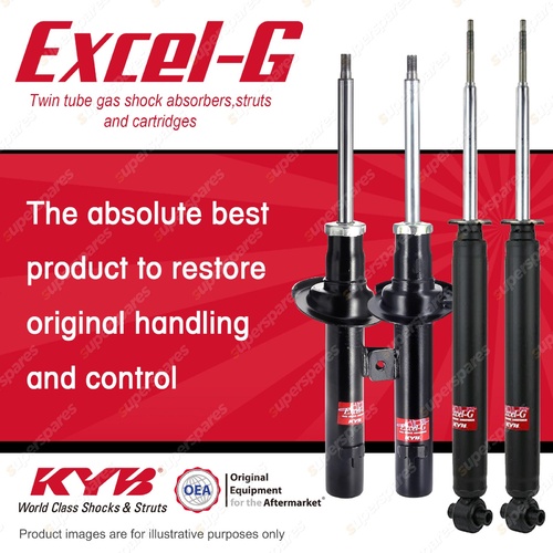 Front + Rear KYB EXCEL-G Shock Absorbers for PEUGEOT 406 XFZ XFX V6 FWD Coupe
