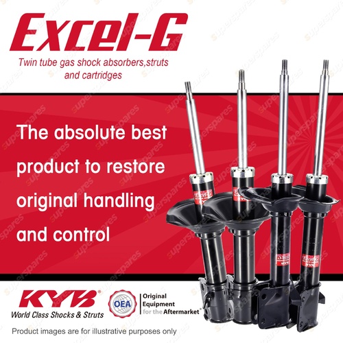 Front + Rear KYB EXCEL-G Shock Absorbers for SUBARU Impreza GD9 GDA GDE F4 AWD