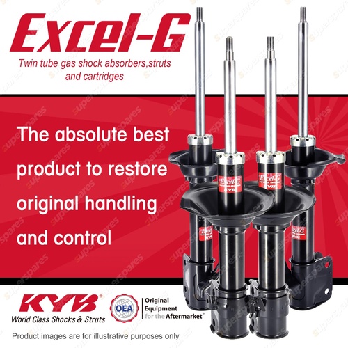Front + Rear KYB EXCEL-G Shock Absorbers for SUBARU Impreza GD9 GDA GDB GDE GDG