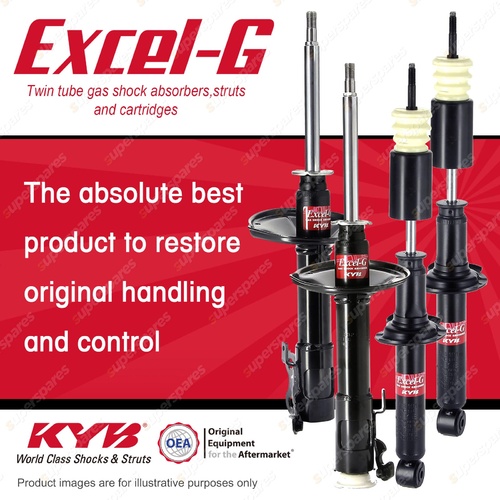 Front + Rear KYB EXCEL-G Shock Absorbers for TOYOTA Starlet EP91R 4EFE 1.3 FWD