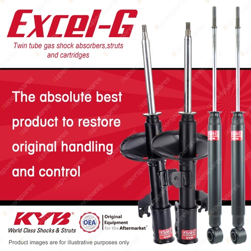 Front + Rear KYB EXCEL-G Shock Absorbers for TOYOTA Tarago ACR30R 2AZFE 2.4 FWD