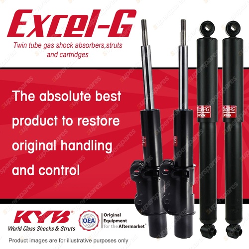 Front + Rear KYB EXCEL-G Shock Absorbers for VOLKSWAGEN Crafter 2E 50 DT5 RWD
