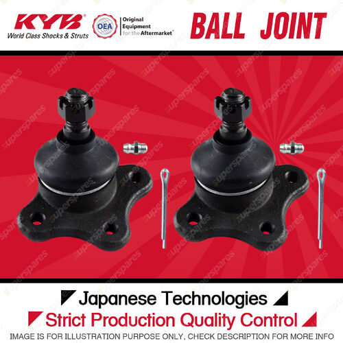 2 KYB Front Upper Ball Joints for Ford Courier PE PG PH Ranger PJ PK 2.5 2.6 3.0