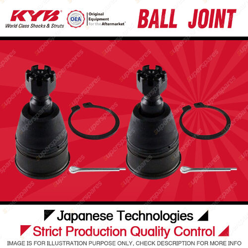 2 Pcs KYB Front Lower Ball Joints for Honda CRV RD 2.4L K24A1 I4 16V 2001-2005