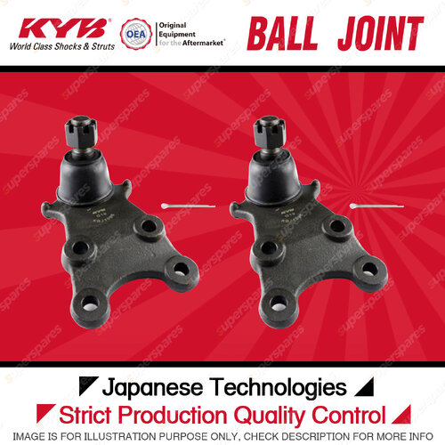 2 x KYB Front Lower Ball Joints for Holden Jackaroo UBS26 3.5L 6VZ1 02/98-09/04