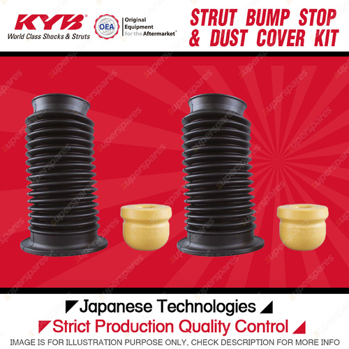 2x Front KYB Strut Rubber Bump Stops + Dust Covers Kit for Holden Astra AH 04-10