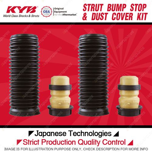 2x Front KYB Strut Bump Stops + Dust Covers Kits for Volkswagen Caddy 2K TSI TDI