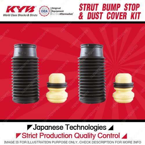 2x Front KYB Strut Bump Stop + Dust Cover Kit for Kia