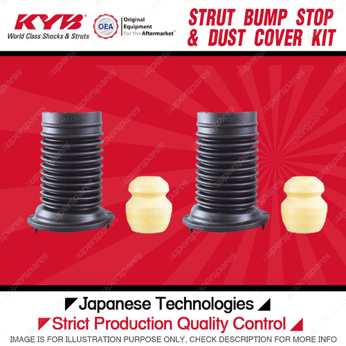 2x Front KYB Strut Bump Stops + Dust Covers Kit for Holden Barina TK 05-11