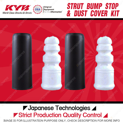 2x Rear KYB Strut Bump Stop + Dust Cover Kits for Audi A4 B8 A6 C7 Q5 FWD 8R AWD